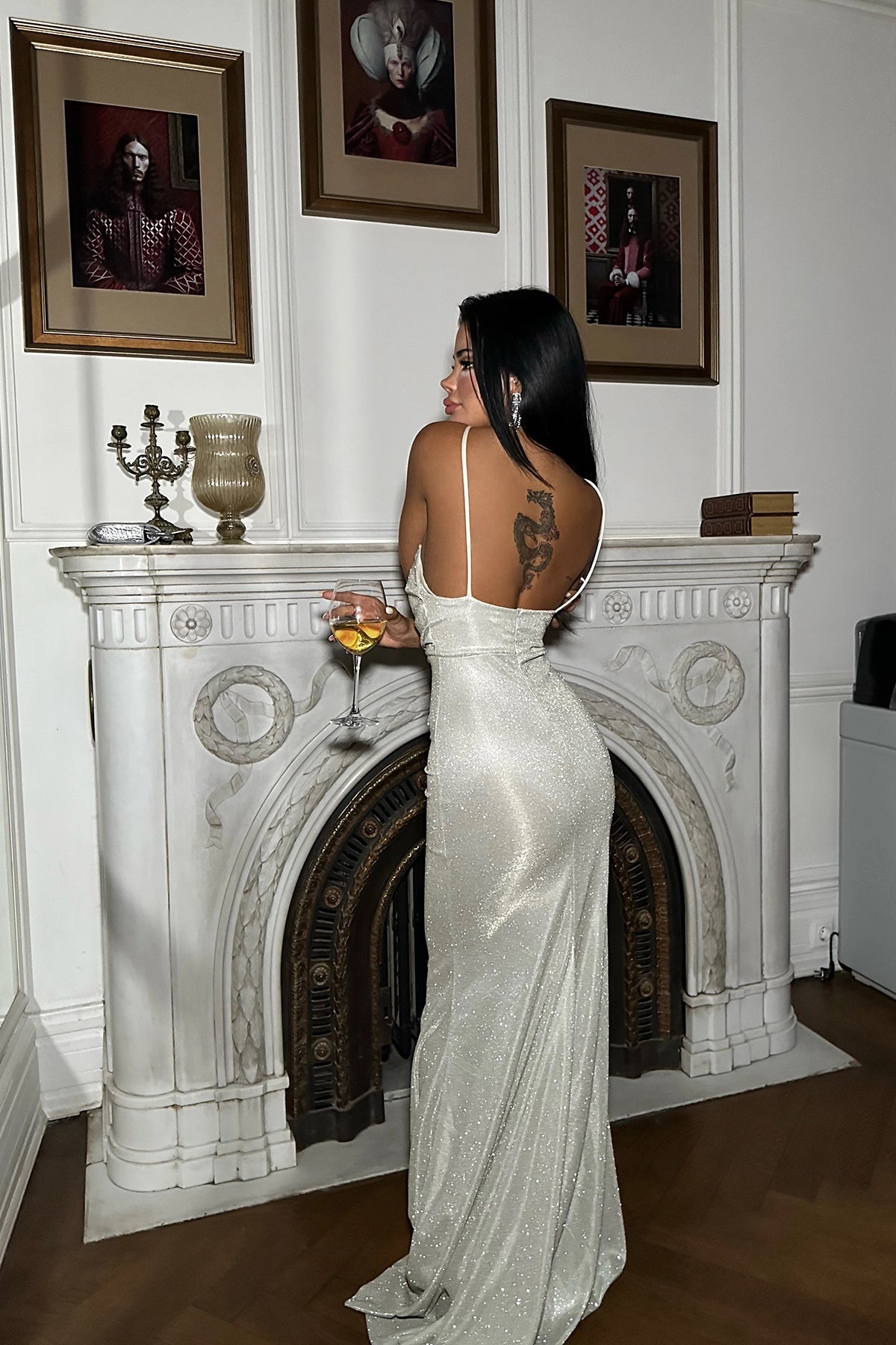 Mintgrünes Langkleid mit Seil-Trägern!
