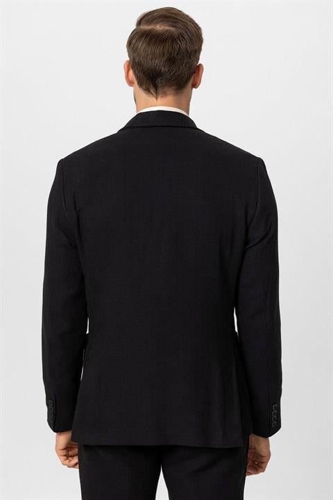 Doppelreiher Leinen-Mix Herren Blazer Jacke!