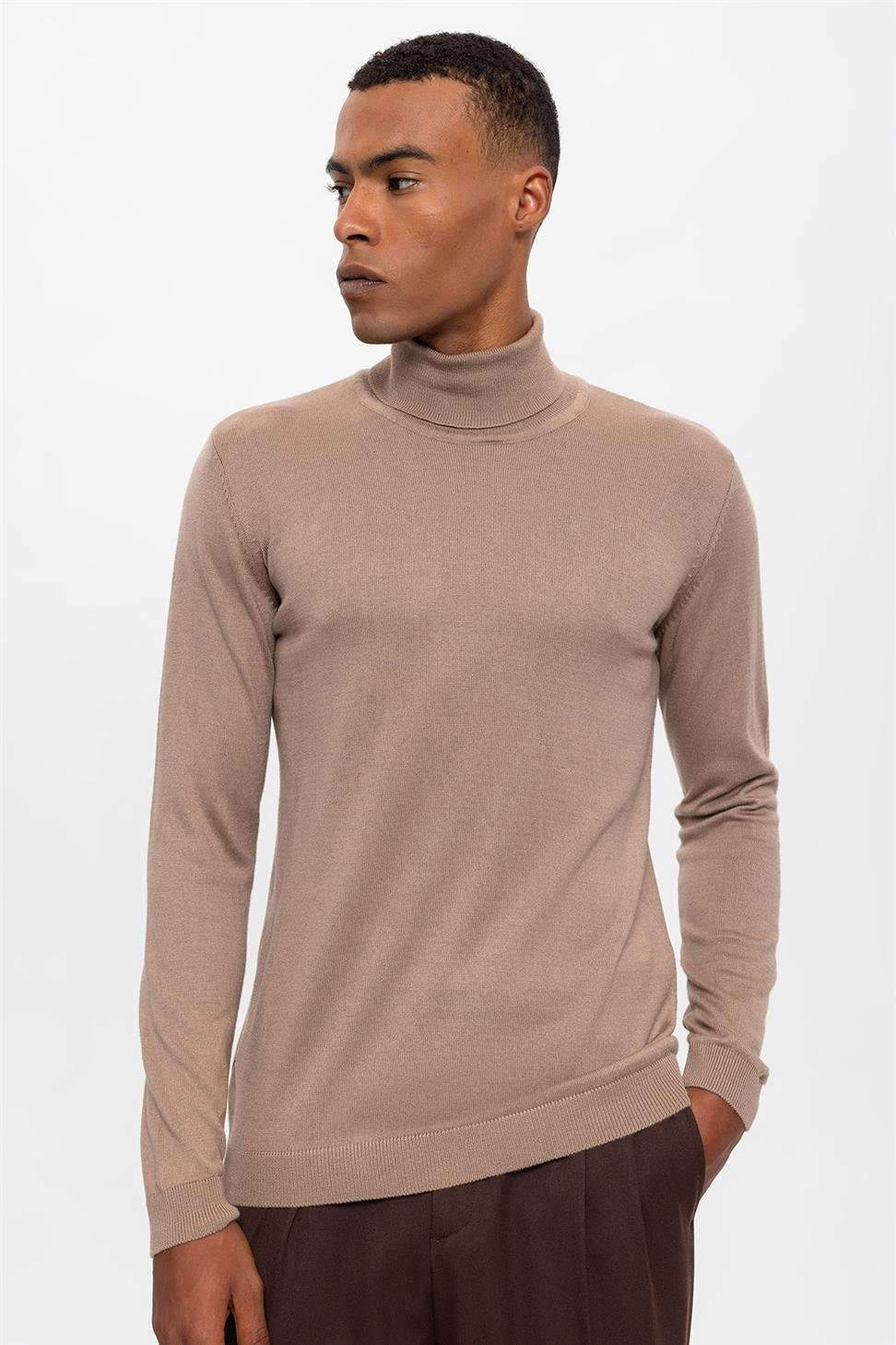 Voll-Turtleneck Herren Strickpullover!