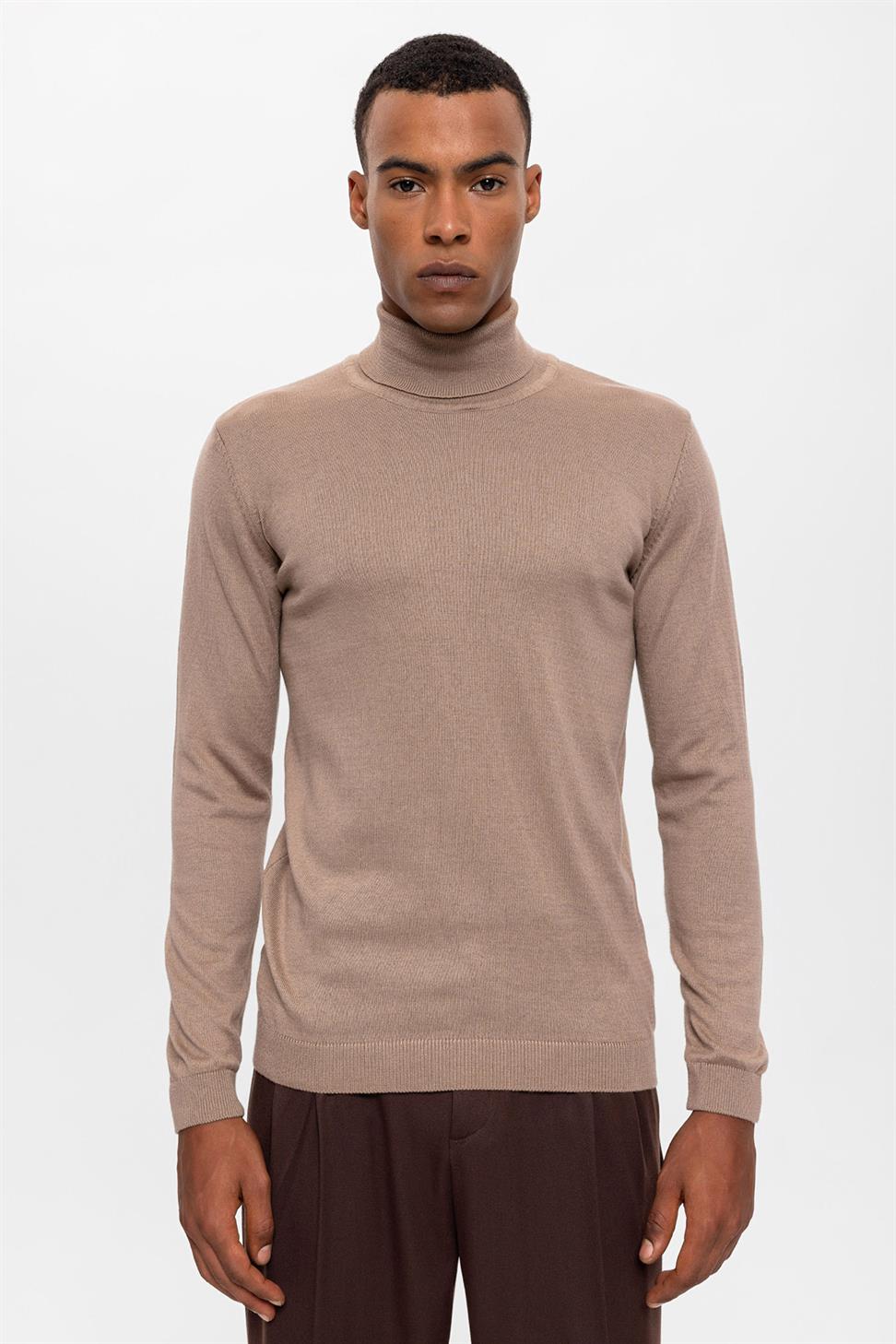 Voll-Turtleneck Herren Strickpullover!